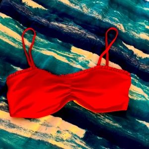 Red swim top